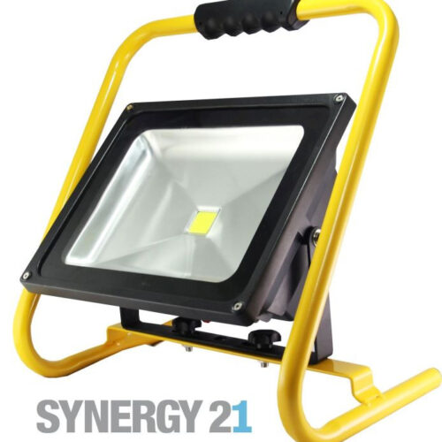 Synergy 21 LED AKKU Baustrahler 50W gelb/kaltweiß