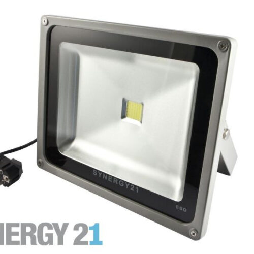 Synergy 21 LED Spot Outdoor Baustrahler 30W schwarzes Gehäuse - kaltweiß V2