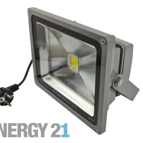 Synergy 21 LED Spot Outdoor Baustrahler 50W schwarzes Gehäuse - gelb V2