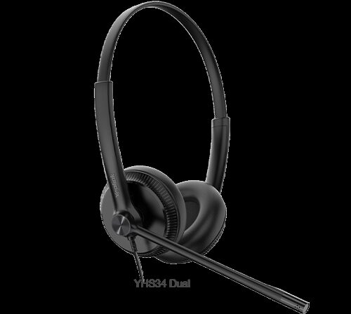 Yealink SIP zub. QD/RJ YHS34 Duales Headset mit NoiseCancelling