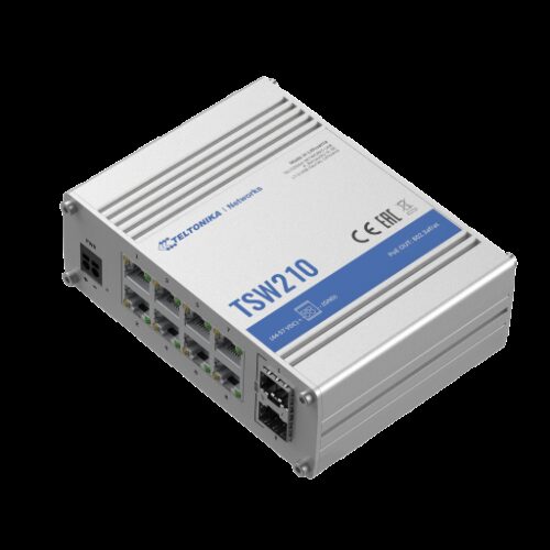 Teltonika · Switch · TSW210 · 8 Port Gigabit Industrial unmanaged Switch