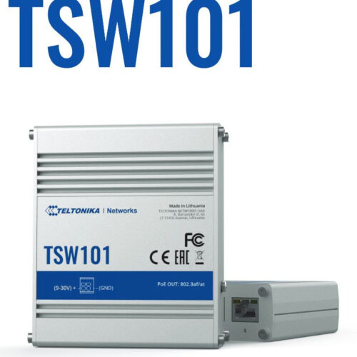 Teltonika · Switch · TSW101 · 5 Port Gigabit Industrial unmanaged POE Switch