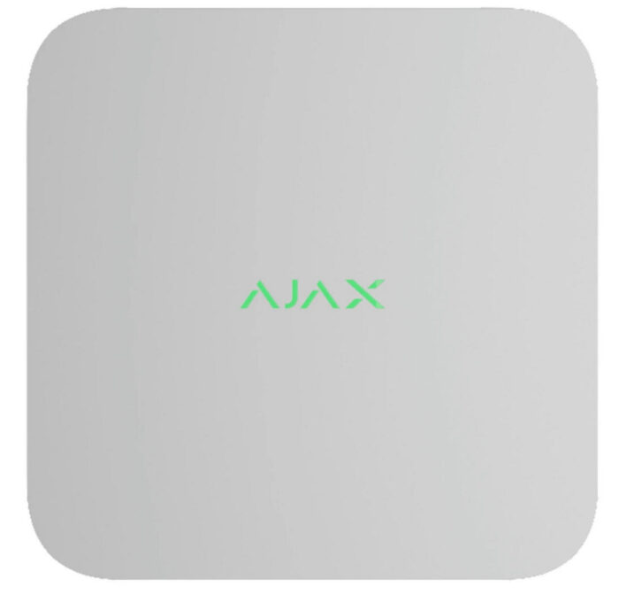 AJAX | 16 Kanal NVR IP Rekorder | 4K | Alarmverifizierung | Bewegungserkennung | H.265 | ONVIF | Weiß