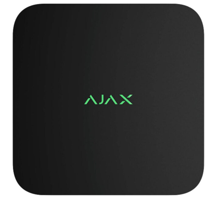 AJAX | 16 Kanal NVR IP Rekorder | 4K | Alarmverifizierung | Bewegungserkennung | H.265 | ONVIF | Schwarz