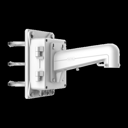 Halterung für Masten - Anschlussdose/Box enthalten - Geeignet für den Außenbereich - Weiße Farbe - Kabelstift