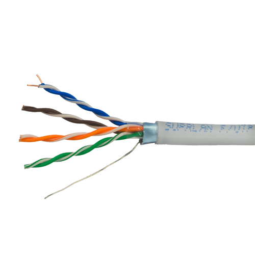 FTP-Kabel - Kategorie 5E - Rolle von 305 Metern - Graue Farbe - Durchmesser 5.5 mm - Kompatibel mit Balune