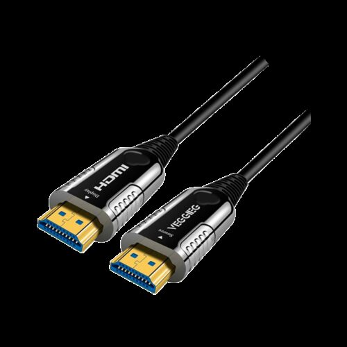 HDMI-Glasfaserkabel - HDMI Typ A Stecker - Unterstützt 4K@60 Hz - 100 m - Kabel ist nicht umkehrbar - Farbe schwarz