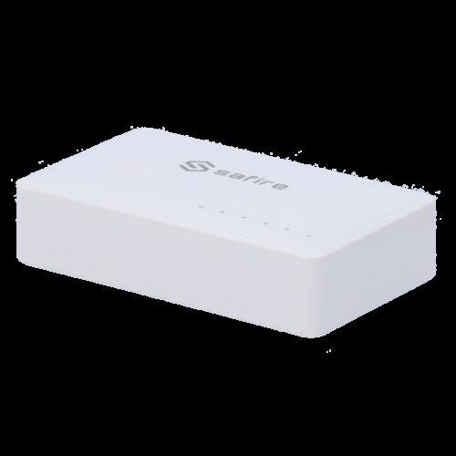 Safire - Desktop-Switch - 5 Gigabit-Ports - Geschwindigkeit 10/100/1000 Mbps - Plug &amp Play - Energiesparende Technologie