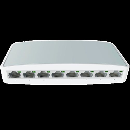 Desktop-Switch - 8 Fast Ethernet-Anschlüsse - Geschwindigkeit 10/100 Mbps - Plug &amp Play - Unterstützt IEEE802.3x - MDI/MDI-X-