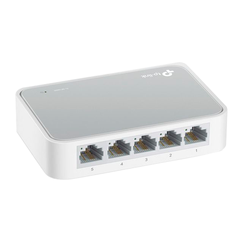 TP-LINK - Switch für Desktop - 5 Ports RJ45 - Geschwindigkeit 10/100 Mbps - Plug and Play - Energiesparende Technologie