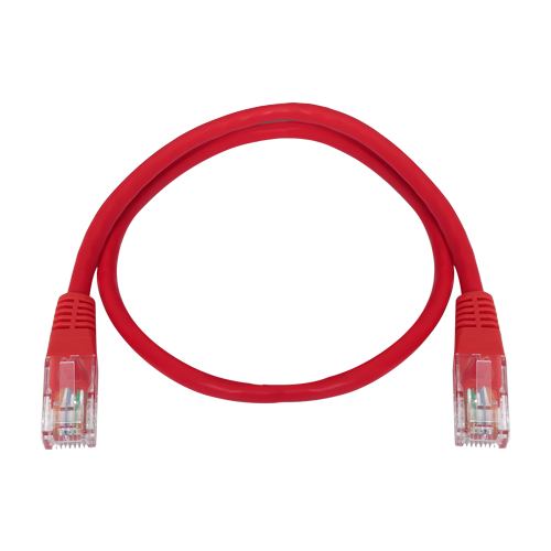 UTP Safire Kabel - Ethernet - Verbinder RJ45 - Kategorie 5E - 0.3 m - Rote Farbe