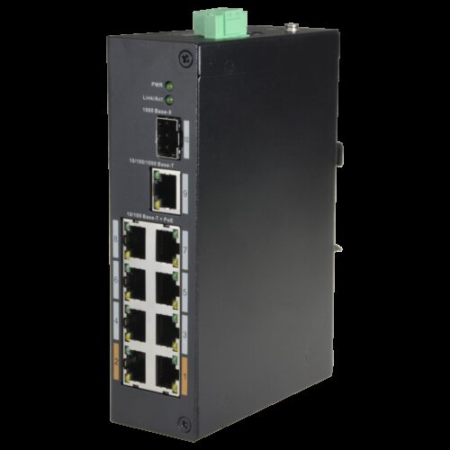 Switch PoE X-Security - 8 PoE + Ports 1 Uplink RJ45 - Geschwindigkeit 10/100 Mbps - Leistung 30 W pro Port - Maximale Gesamtleis