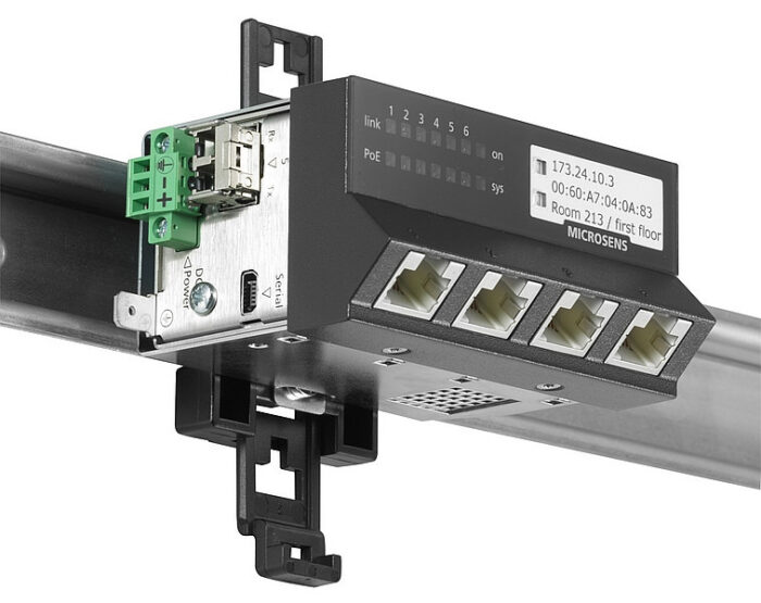 Microsens Gigabit Ethernet ruggedized Micro-Switch 45x45
