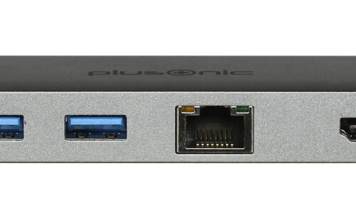 Plusonic USB-C Docking Adapter/Hub 9in1 with HDMI/DP/LAN/USB