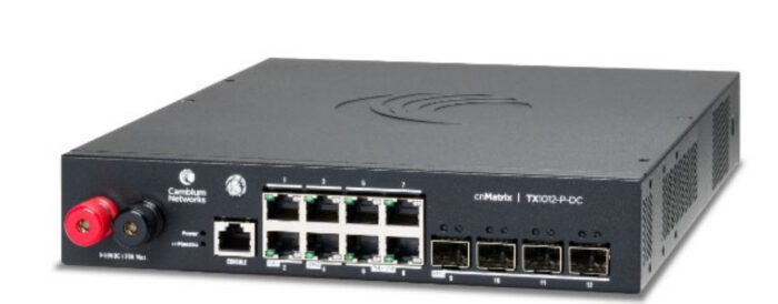 Cambium Networks cnMatrix TX 1012-P-DC - 170W POE Switch 8 x 1gbps & 4 SFP+