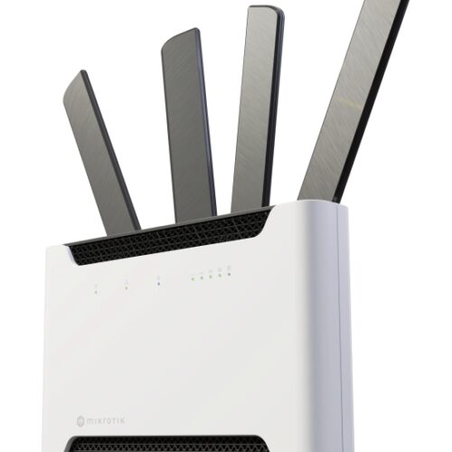 MikroTik Chateau 5G ax kit with two wireless interfaces (2.4 and 5 Ghz ax)
