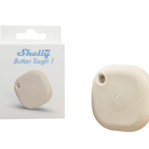 Shelly · Plug & Play · "Blu Button Tough Ivory" · Schalter & Dimmer · Bluetooth · Batterie · Hellbeige