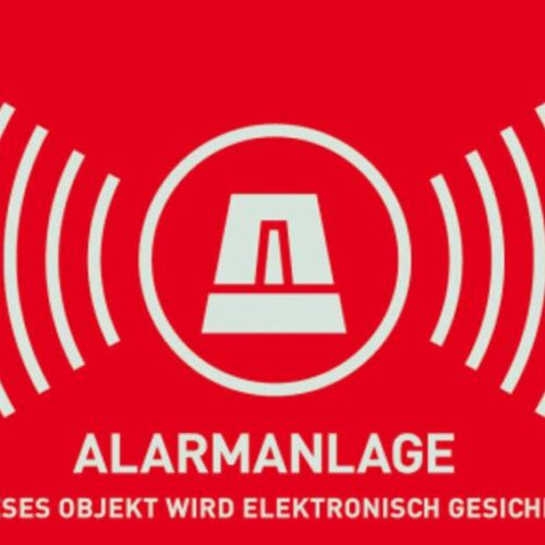 Warnaufkleber Alarm (ohne ABUS-Logo) 74 x 52