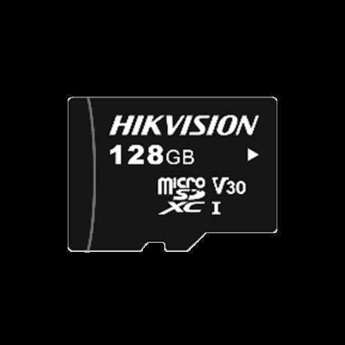 Hikvision Speicherkarte - Kapazität 128 GB - Klasse 10 | Schreibgeschwindigkeit 50MB/s - ExFAT-Format - Speziell für Videoüberwa