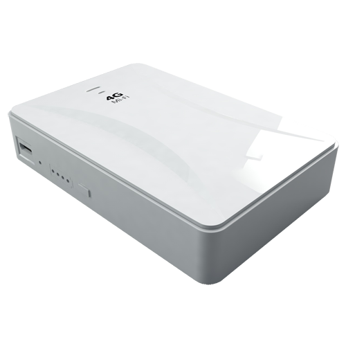 Router 4G Laptop - Verbindung RJ45 10/100 oder  WiFi 802.11 b/g/n - Bis zu 10 gleichzeitige WiFi-Verbindungen - Kapazität der Po