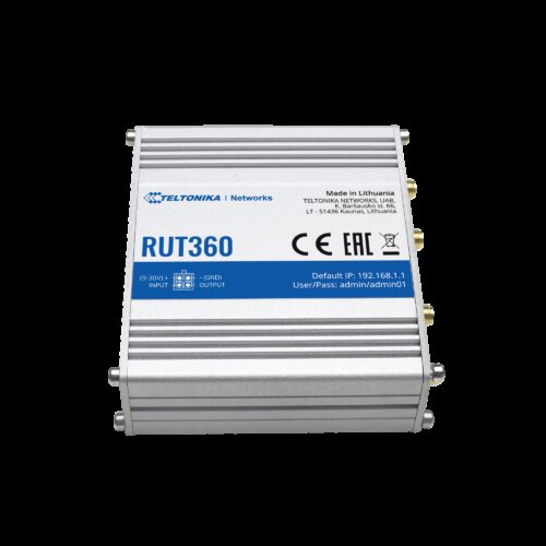 Teltonika Router 4G Industriell - 2 Ethernet-Anschlüsse RJ45 Fast Ethernet - 4G (LTE) Kategorie 6 bis zu 300Mbps - 2x Eingänge +