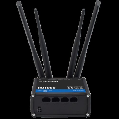 Teltonika Router 4G Industriell - 4 Ethernet-Anschlüsse RJ45 Fast Ethernet - Dual SIM 4G (LTE) Kategorie 4 bis zu 150Mbps - 2x E