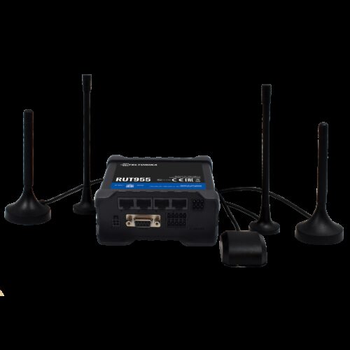 Teltonika Router 4G Industriell - 4 Ethernet-Anschlüsse RJ45 Fast Ethernet - Dual SIM 4G (LTE) Kategorie 4 bis zu 150Mbps - 3x E