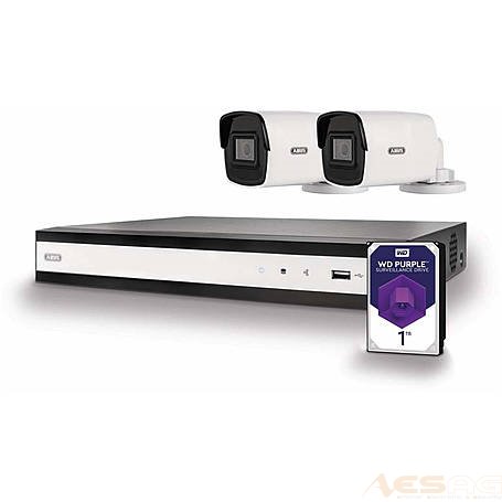 ABUS IP Videoüberwachung Komplettset 4-Kanal POE - Tube