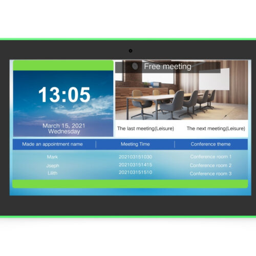 ALLNET Meetingraum RGB LED Tablet 15 Zoll RK3399 Android 10 und NFC/RFID schwarz
