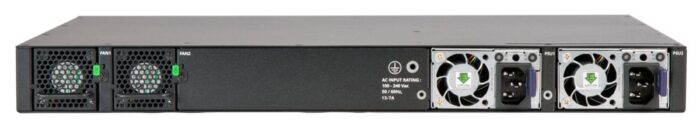 4x25 GbE SFP28 stacking/uplink-ports 1440 W PoE budget