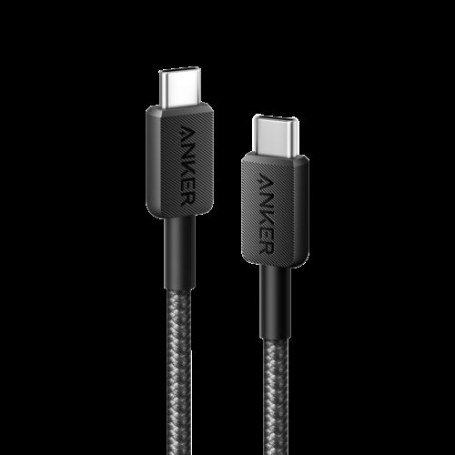 Anker - Kabel USB2.0  - Schnelles Aufladen 100W - USB-C auf USB-C - Nylon geflechtenes Kabel - Länge 0.9m | Farbe schwarz