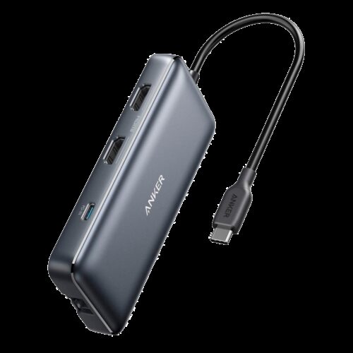 Anker - USB-C Hub 8 in 1 - Unterstützt das Aufladen von PD100W - Datenübertragung von 5Gbps - Unterstützt Auflösung 4K@60Hz  - 2