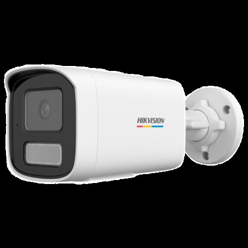Hikvision - IP-Bullet-Kamera Value Reihe - Auflösung 2 Megapixel (1920x1080) - Objektiv 4 mm | ColourVu | Integriertes Mikrofon