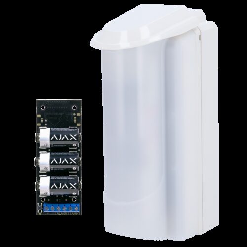 Duevi Energiesparmelder für den Außenbereich - Kompatibel mit Ajax-Transmitter (inklusiv) - Doppelte PIR / Erkennung 15 m - Anti