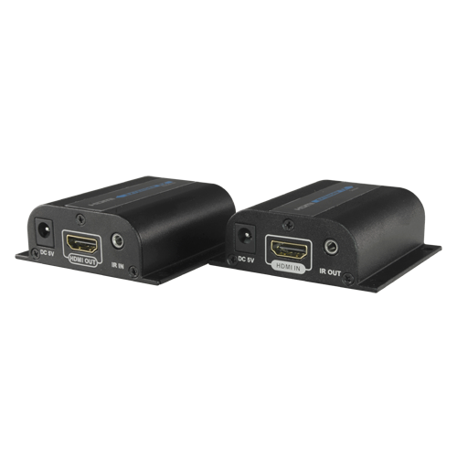 HDMI aktiver Extender 4K  - Sender und Empfänger - Bereich 120 m über Kabel UTP Cat 6 - IR-Übertragung - Ermöglicht Punkt-zu-Pun