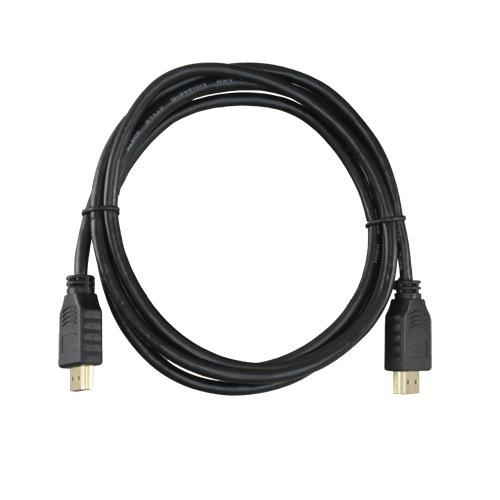 HDMI-Kabel - HDMI Typ A Stecker - Hohe Geschwindigkeit - 1.8 m - Farbe schwarz - Korrosionsschutz-Steckverbinder