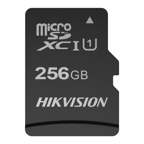 Hikvision Speicherkarte - Kapazität 256 GB - Klasse 10 | Schreibgeschwindigkeit 20MB/s - Bis zu 300 Schreibzyklen - Format FAT32