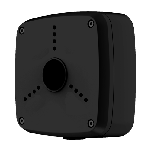 Anschlussbox - Für Bullet- oder Dome-Kameras - Geeignet für den Außenbereich - Decken- oder Wandinstallation - Farbe schwarz - K