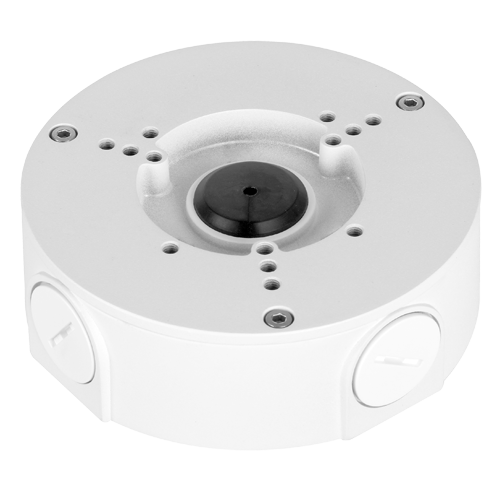 Anschlussbox - Für Bullet- oder Dome-Kameras - Geeignet für den Außenbereich - Decken- oder Wandinstallation - Kabelstift - Weiß