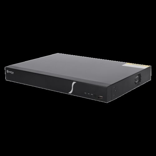 Safire Smart - NVR-Recorder für IP-Kameras - 16CH PoE-Anschlüsse / Komprimierung H.265S / 2HDD - Auflösung bis zu 8Mpx / Bandbre