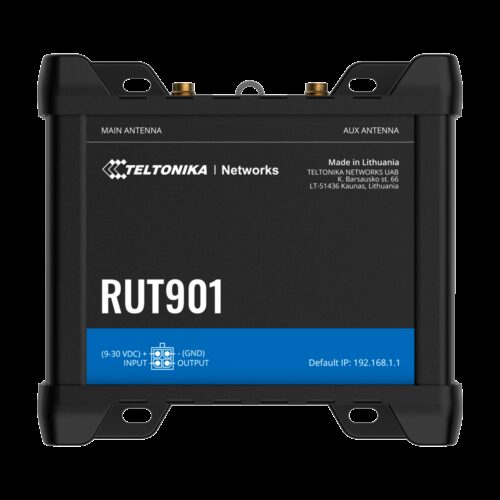 Teltonika Router 4G Industriell - 4 Ethernet-Anschlüsse RJ45 Fast Ethernet - Dual SIM 4G (LTE) Kategorie 4 bis zu 150Mbps - 1x E