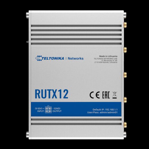 Teltonika Router 4G Industriell - Doppeltes Modem 4G Kat 6 Dual-SIM  - WLAN 5 - Bluetooth LE 4.0 - GNSS-Positionierung - 5 Ether