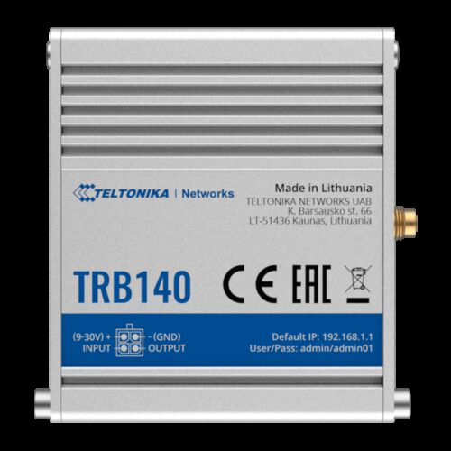 Teltonika Gateway 4G Industriell - 4G Kategorie 4 / 3G / 2G - Ethernet-Anschluss RJ45 10/100/1000Mbps - Kompaktes Design - Micro