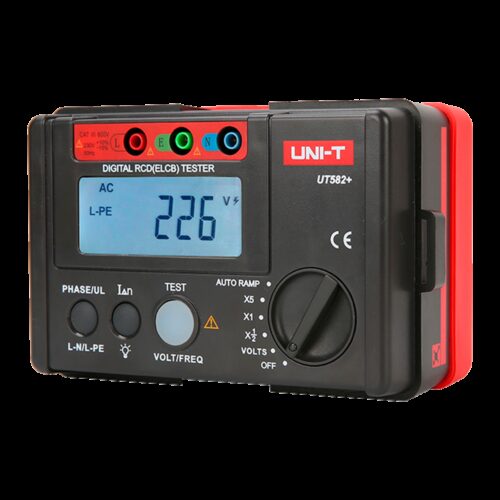 Differenzial-Auslösezeit-Prüfgerät - LCD-Anzeige bis zu 1000 Konten - Kompatibel mit Einphasen-Stromkreisen 195V~253V - AC- Span